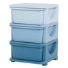 Praktische blauwe opbergbox speelgoed organizer 37x37x57 cm stevig | Zenzee