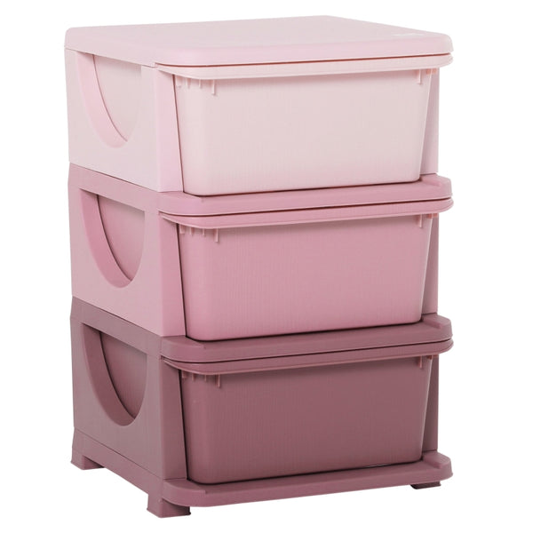 Praktische roze opbergbox speelgoed organizer 37x37x57 cm stevig en ruim | Zenzee