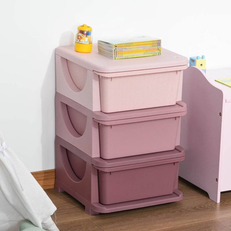 Praktische roze opbergbox speelgoed organizer 37x37x57 cm stevig en ruim | Zenzee