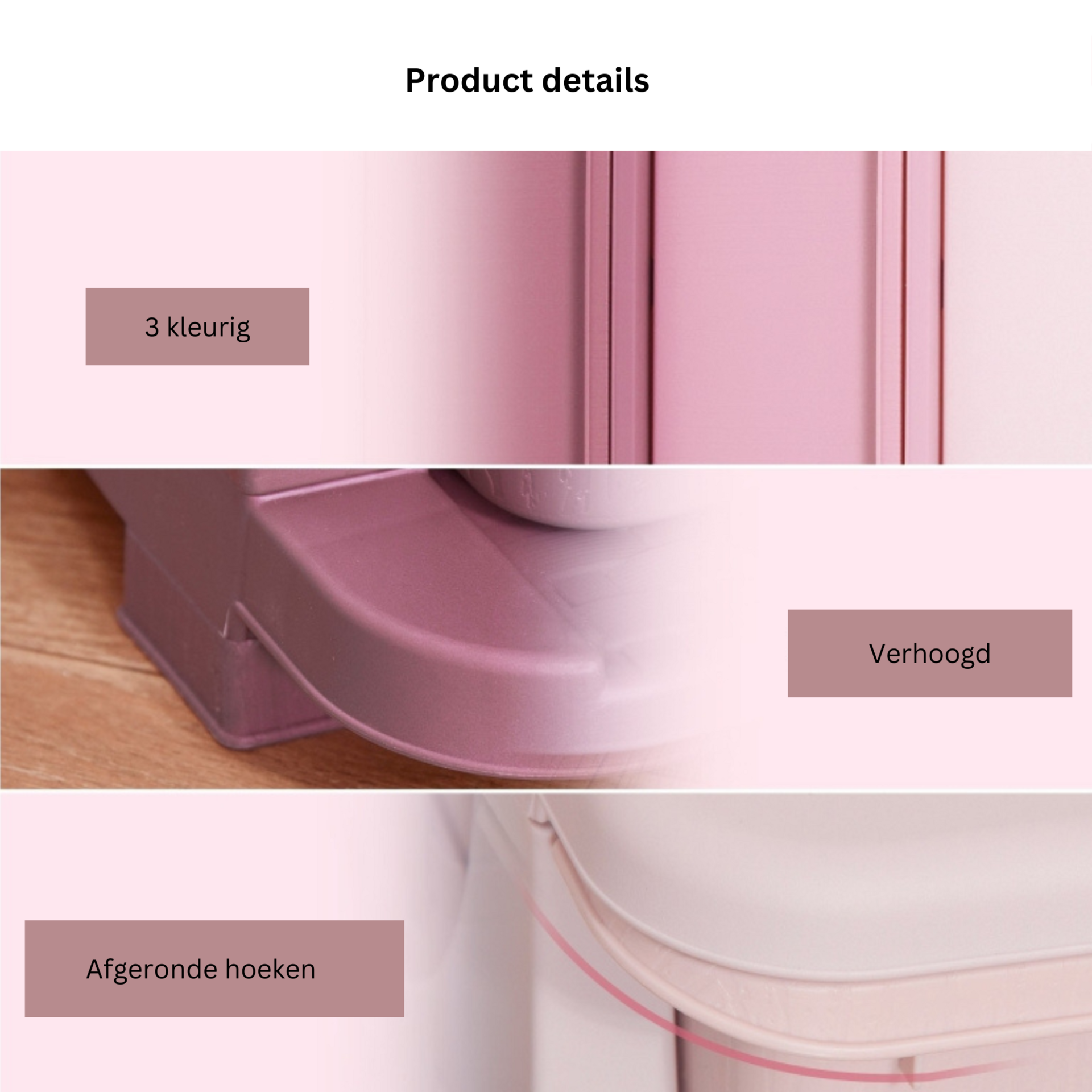 Praktische roze opbergbox speelgoed organizer 37x37x57 cm stevig en ruim | Zenzee