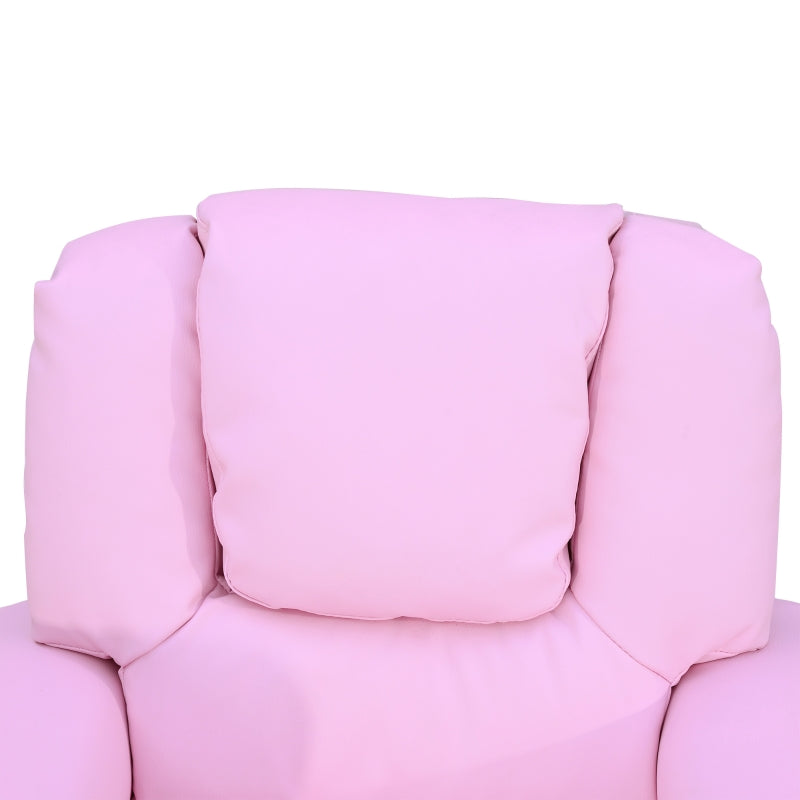 Comfortabele roze kinderstoel en kindersofa relaxstoel 62x56x69 cm