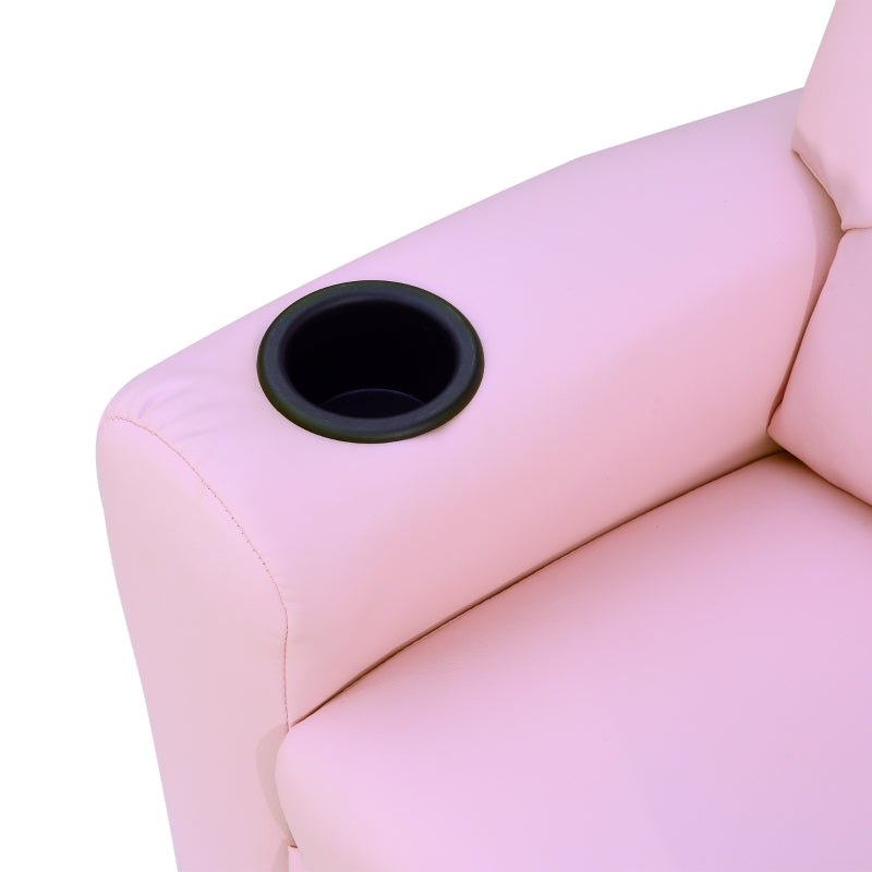 Comfortabele roze kinderstoel en kindersofa relaxstoel 62x56x69 cm