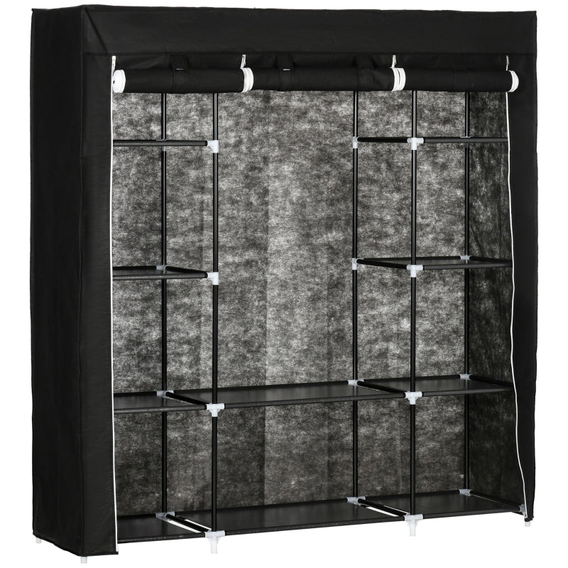 Lichte opvouwbare kledingkast van stof 150x43x162,5 cm praktisch en ruim