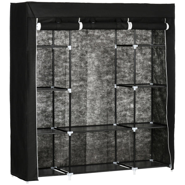 Lichte opvouwbare kledingkast van stof 150x43x162,5 cm praktisch en ruim