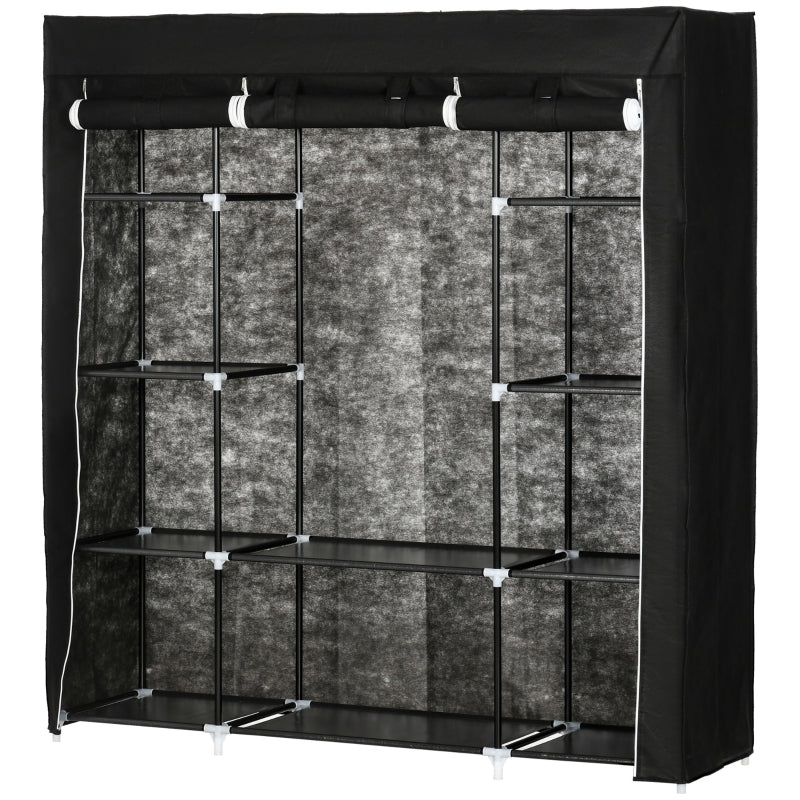 Lichte opvouwbare kledingkast van stof 150x43x162,5 cm praktisch en ruim