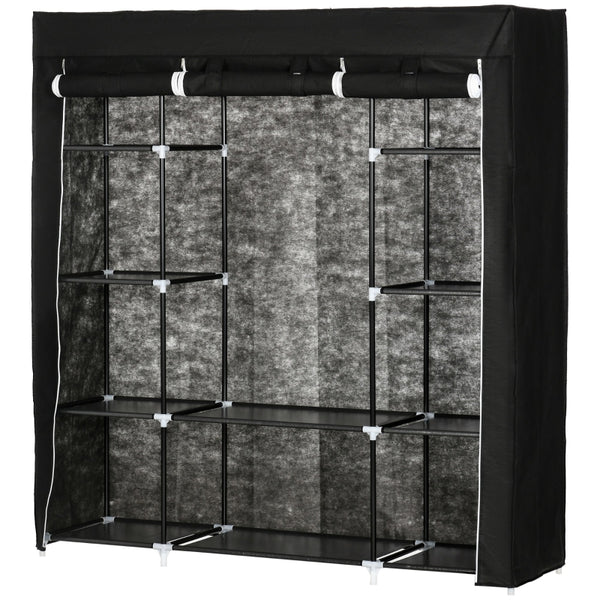 Lichte opvouwbare kledingkast van stof 150x43x162,5 cm praktisch en ruim