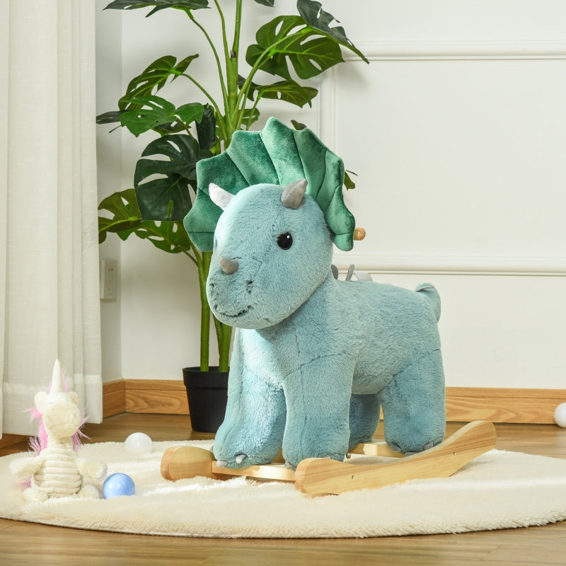 Speels en stevig blauw hobbelpaard schommelpaard voor kinderen