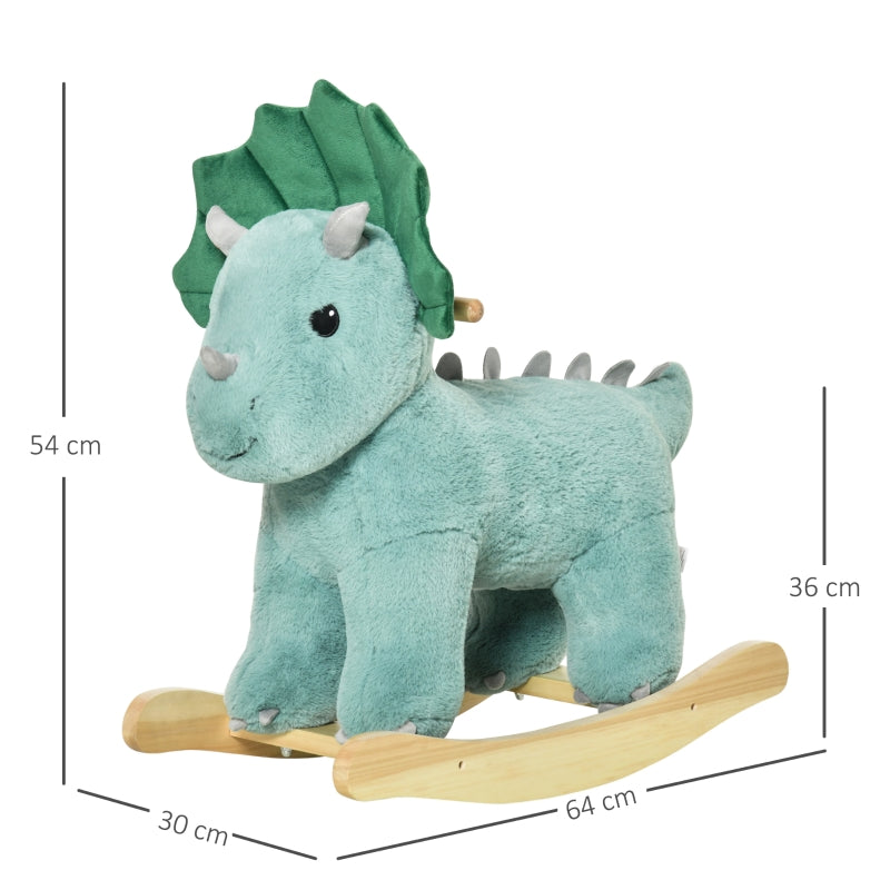 Speels en stevig blauw hobbelpaard schommelpaard voor kinderen