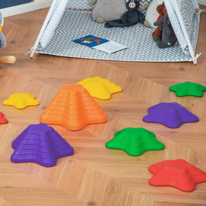 Duurzame balansstenen stapstenen van riviersteen set met 11 stuks kleurrijk en veilig voor balans en spelontwikkeling kinderen