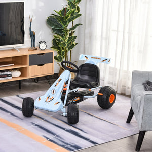 Stevige skelter trapauto 97x66x59 cm voor uren speelplezier buiten met robuust frame en comfortabele zitting