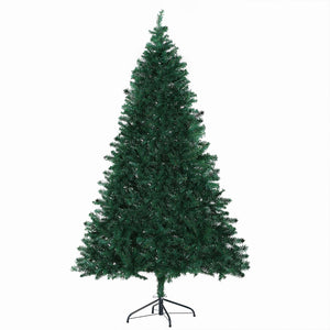 Realistische kunstkerstboom 180 cm hoog 102 cm breed voor feestdagen – weelderige groene naalden en stevige metalen standaard