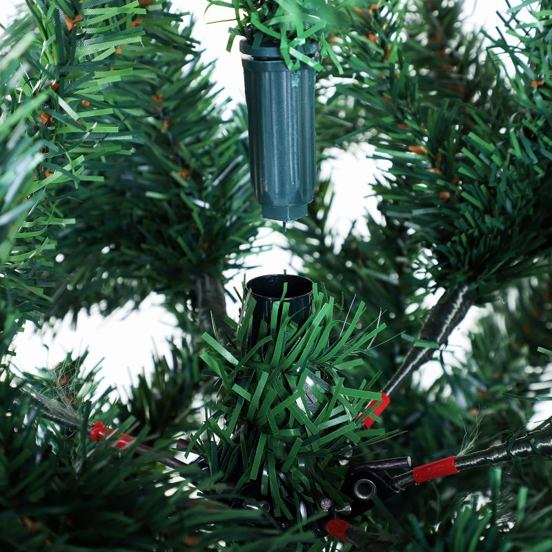 Realistische kunstkerstboom 180 cm hoog 102 cm breed voor feestdagen