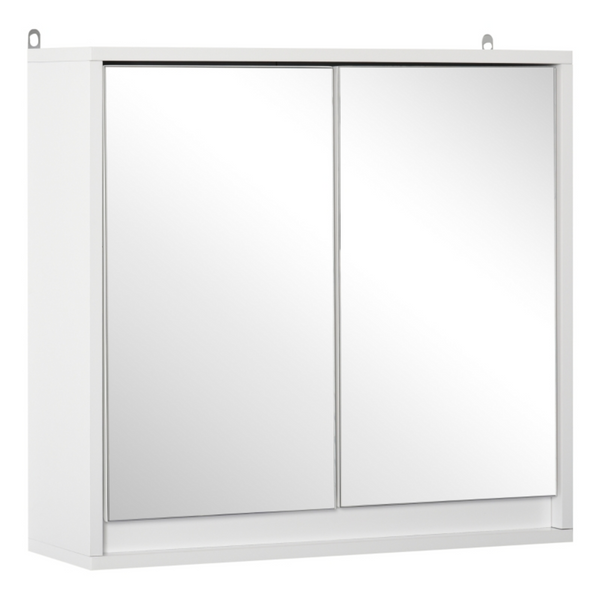 Spiegelkast badkamer wit met spiegel 48x14,5x45 cm