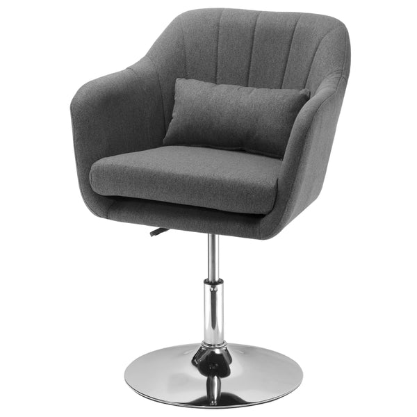 Verstelbare draaifauteuil in grijs – 60×60×79-91 cm – comfort & design