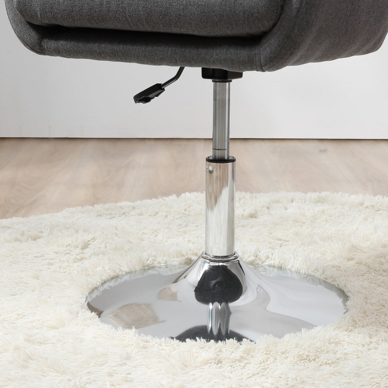 Verstelbare draaifauteuil in grijs – 60×60×79-91 cm – comfort & design