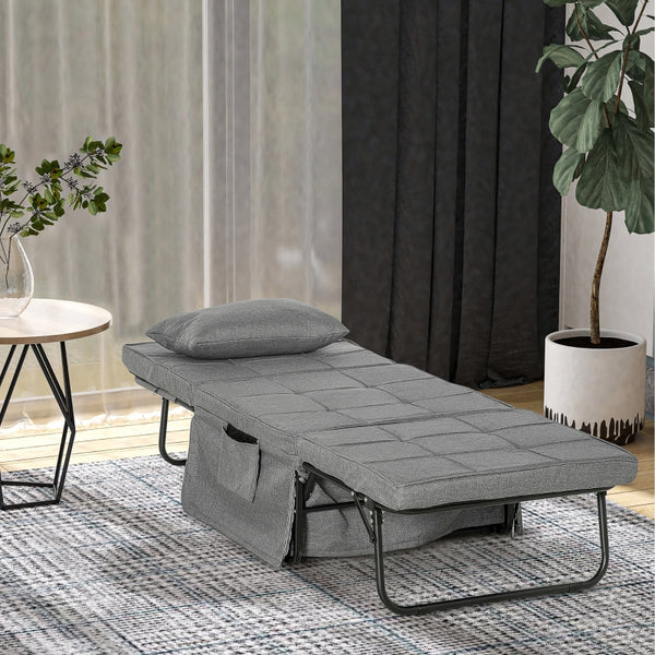 Opvouwbare stretcher veldbed voor camping of logeerplek – 188x75x38 cm