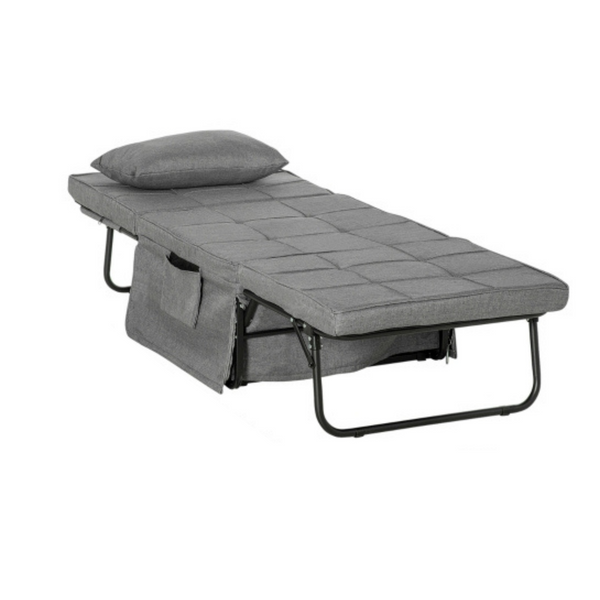 Opvouwbare stretcher veldbed voor camping of logeerplek – 188x75x38 cm