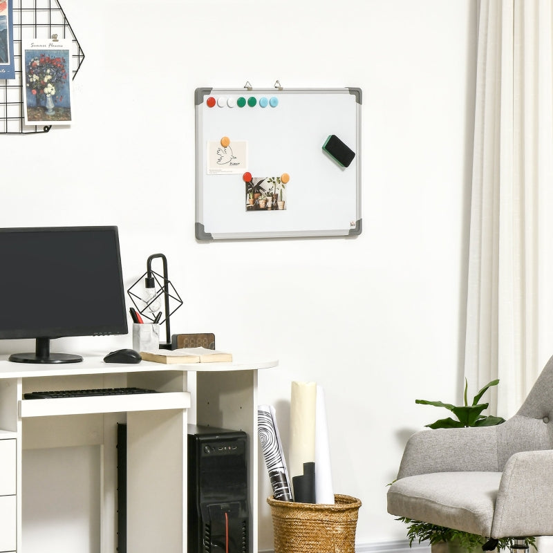 Magnetisch memobord whiteboard met aluminium frame – 60x45 cm