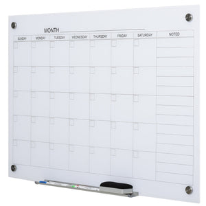 Magnetisch whiteboard maandplanner met aluminium frame – 90x60 cm voor overzichtelijke planning en notities in huis of kantoor