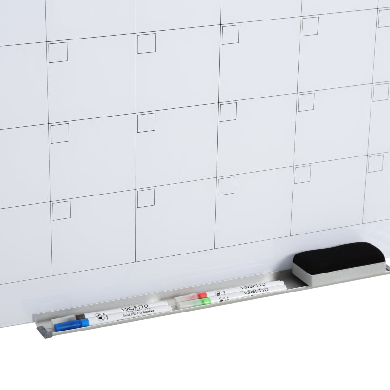 Magnetisch whiteboard maandplanner met aluminium frame – 90x60 cm