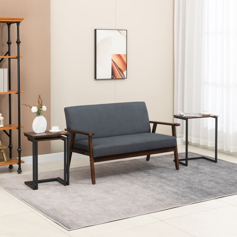 Industriële bijzettafels set van 3 – 45×30×60?cm robuuste woonaccessoires