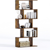 Functionele boekenkast en roomdivider met meerdere vakken industrieel 158 cm | Zenzee