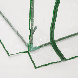 Tunnelvormige XL kweekkas groen – 395 x 100 x 80 cm broeikas met stevig gepoedercoat buisstaal en weerbestendige PVC hoes