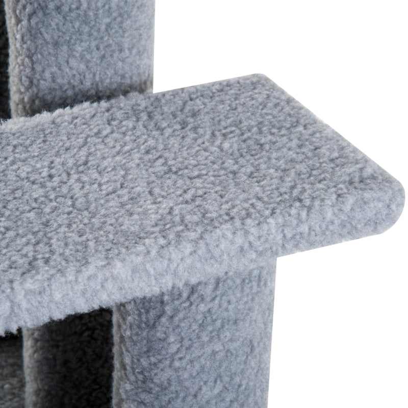 Grijs hondentrapje met antislip – 3 treden voor kleine huisdieren