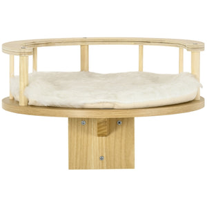 Wandhangmat voor katten – stevig en zacht rustplekje gemaakt van hout met een zacht kussen voor optimaal comfort.