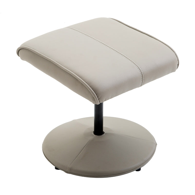 Ergonomische relaxstoel met voetenbankje grijs – comfort voor elke dag