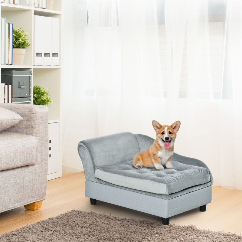 Stijlvol hondenbed met opbergruimte grijs – comfort en functionaliteit