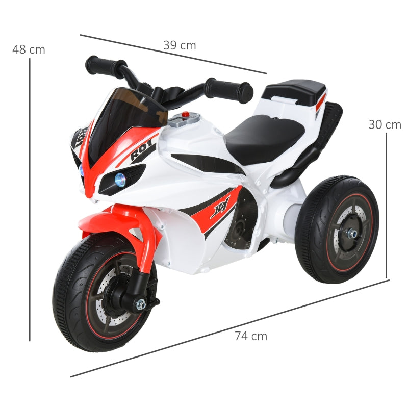 3-in-1 loopauto trike met muziek wit – ideaal voor peuters