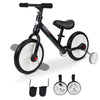 Zwarte verstelbare loopfiets 85x36x54 cm – lichtgewicht kinderfiets