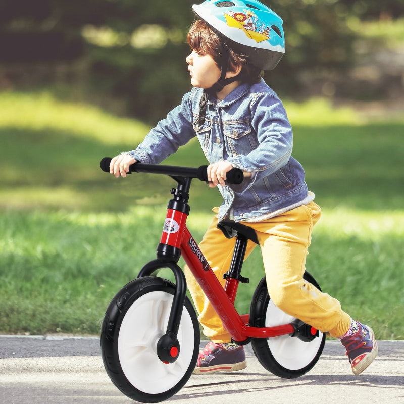 Rode verstelbare loopfiets 85x36x54 cm – lichtgewicht kinderfiets
