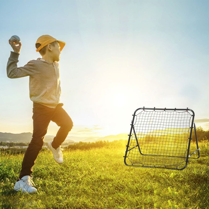 Verstelbare voetbal rebounder 96x80x96 cm – ideaal voor techniektraining