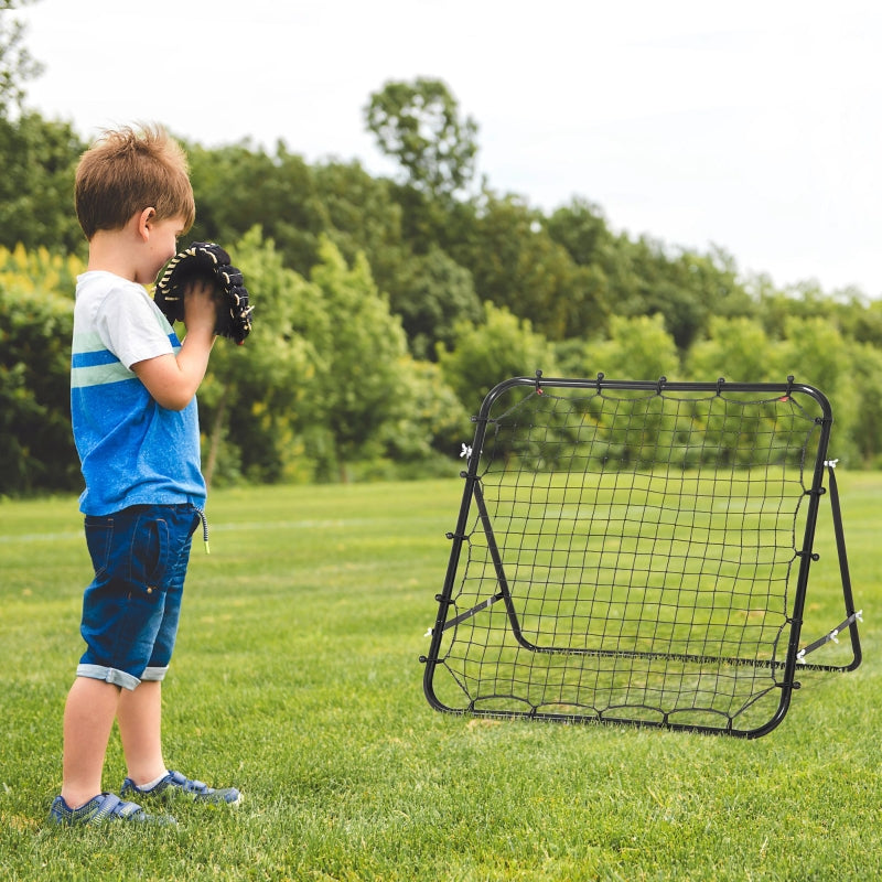 Verstelbare voetbal rebounder 96x80x96 cm – ideaal voor techniektraining
