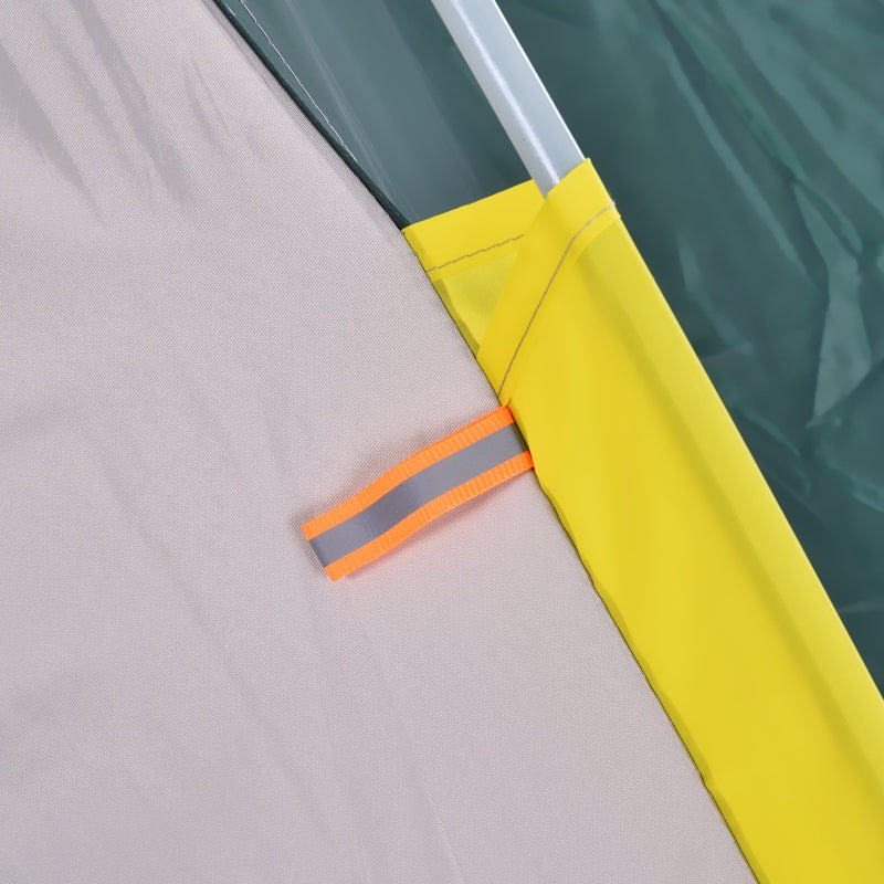 Ruime 3-persoons koepeltent 205x195x135 cm – groen met pop-up systeem