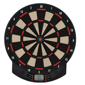 Elektronisch dartbord 44x39,5 cm – 26 spellen, 8 spelers, LCD-display met duidelijke cijfers en digitale scoreweergave