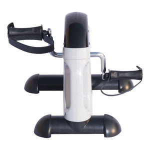 Compacte hometrainer stoelfiets 41x50x96 cm – wit met LCD-display, compacte fitnessfiets voor eenvoudige thuisoefeningen