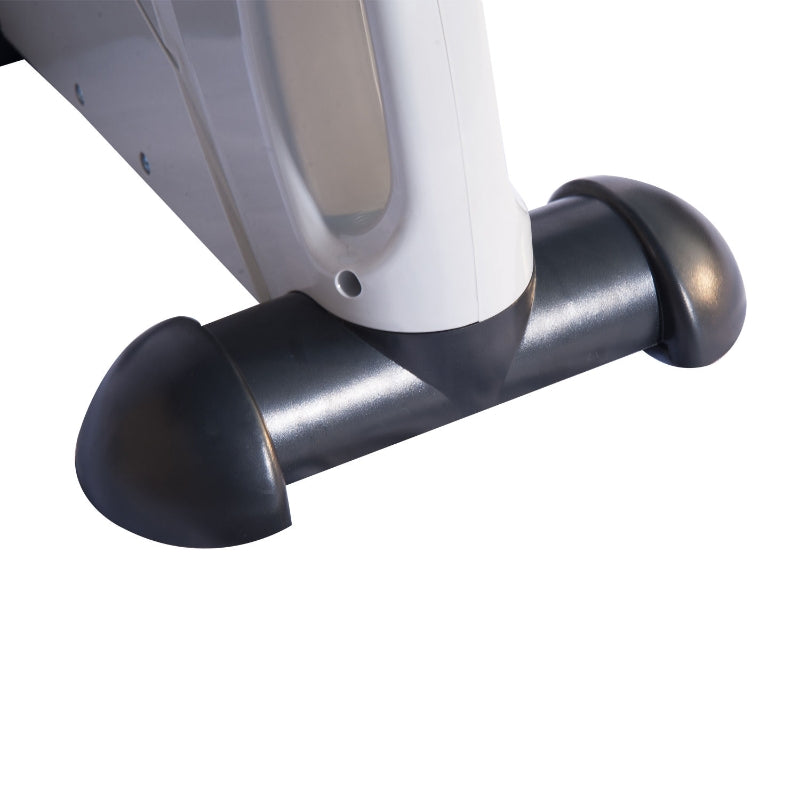 Compacte hometrainer stoelfiets 41x50x96 cm – wit met LCD-display