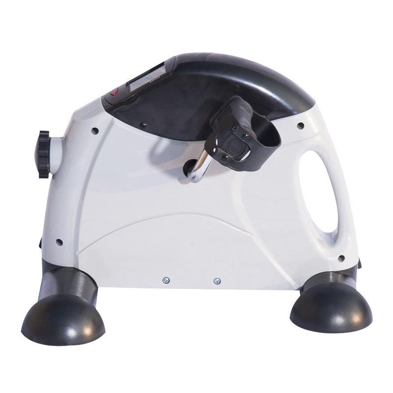 Compacte hometrainer stoelfiets 41x50x96 cm – wit met LCD-display
