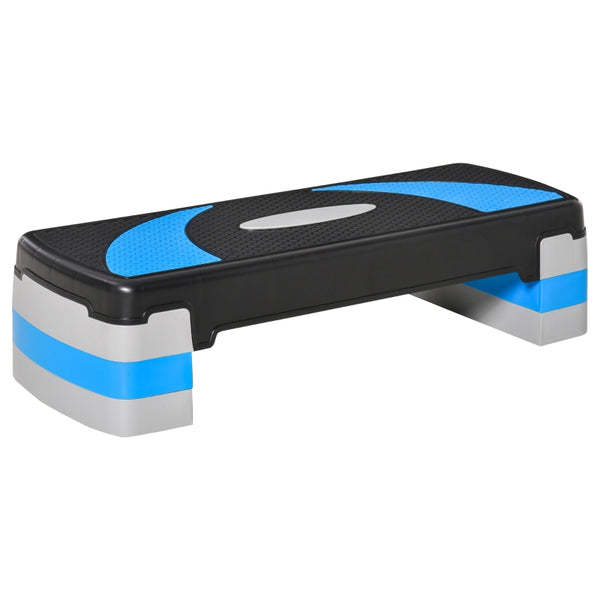 Verstelbare aerobic fitness step 80x31x20 cm – antislip en compact