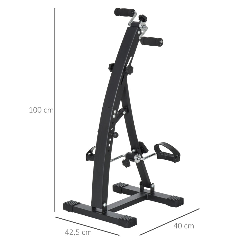 Compacte hometrainer stoelfiets 41x50x96 cm – zwart met LCD-display