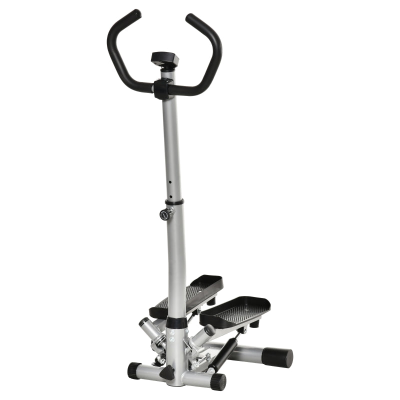 Compacte stepper hometrainer 55x53x118-128 cm – met LCD-display
