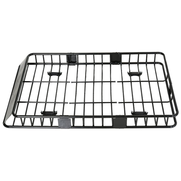 Robuuste universele dakdrager 162x99x16 cm – metaal zwart