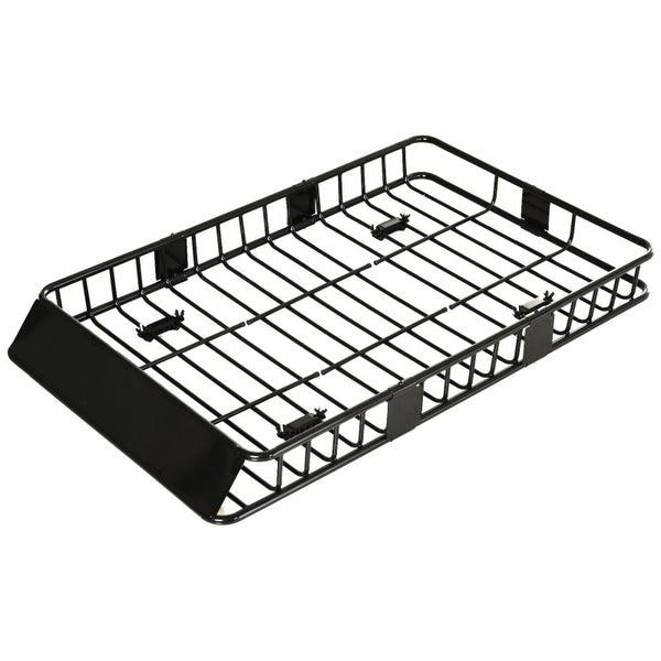 Robuuste universele dakdrager 162x99x16 cm – metaal zwart
