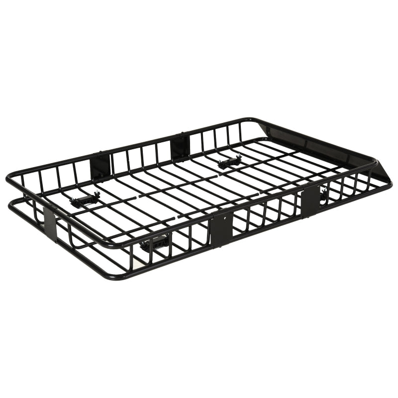 Robuuste universele dakdrager 162x99x16 cm – metaal zwart