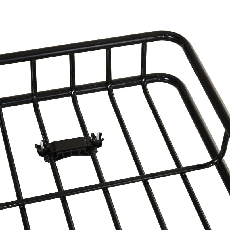Robuuste universele dakdrager 162x99x16 cm – metaal zwart