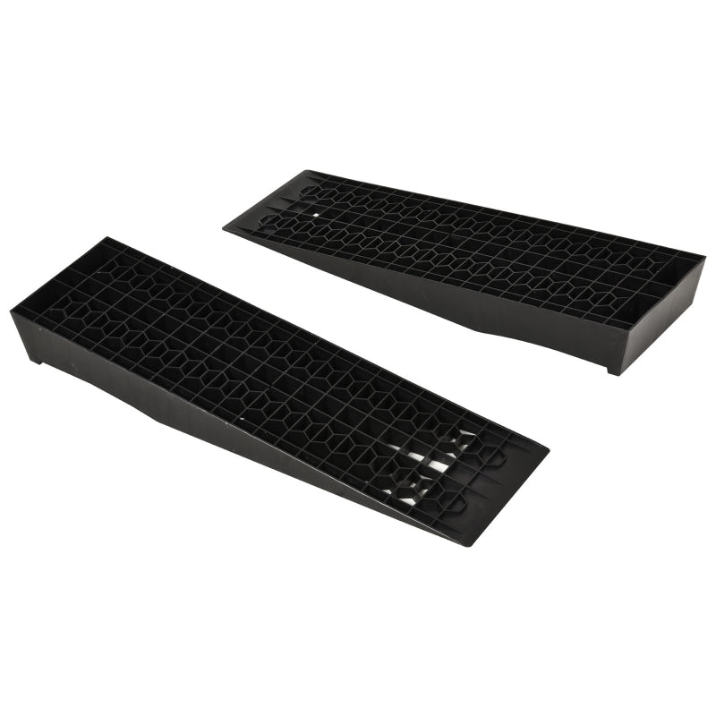 Duurzame rubberen oprijblokken 70x20x8 cm – set van 2 voor voertuigen