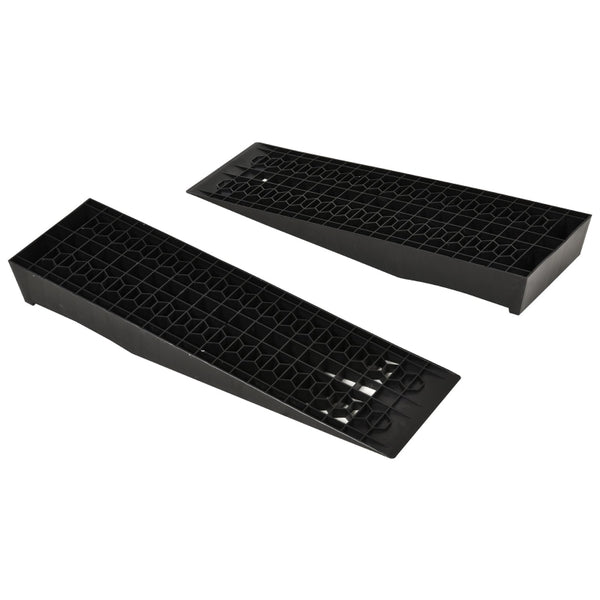 Duurzame rubberen oprijblokken 70x20x8 cm – set van 2 voor voertuigen
